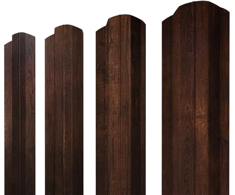Штакетник М-образный B фигурный 0,45 Print-Double Premium Cherry Wood Dark F купить в санкт-петербурге