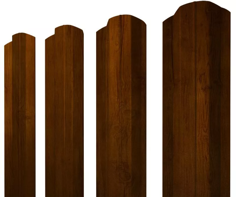 Штакетник М-образный B фигурный 0,45 Print Premium Golden Wood Intense FTC купить в санкт-петербурге