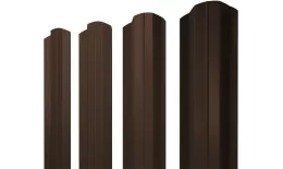 Штакетник М-образный В фигурный 0,45 Drap TR lite RAL 8017 шоколад. Артикул: 46433