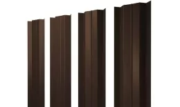 Штакетник М-образный В с прямым резом 0,45 Drap TwinColor RAL 8017 шоколад. Цена: 118 руб. Артикул: 38469
