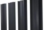 Штакетник М-образный В с прямым резом 0,45 PE-Double RAL 7024 мокрый асфальт – Купить оптом и в розницу