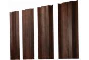 Штакетник М-образный В с прямым резом 0,45 Print-Double Premium Cherry Wood Dark F – Купить оптом и в розницу