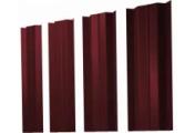 Штакетник М-образный В с прямым резом 0,5 Satin Matt TX RAL 3005 красное вино – Купить оптом и в розницу
