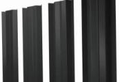 Штакетник М-образный В с прямым резом 0,5 Satin RAL 7016 антрацитово-серый – Купить оптом и в розницу