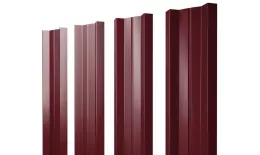 Штакетник Grand Line М-образный А 0,5 Satin RAL 3005 Красное вино. Цена: 112 руб. Артикул: M_83
