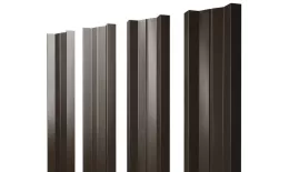 Штакетник Grand Line М-образный А 0,5 GreenCoat Pural Matt RR 32 Темно-коричневый. Артикул: M_25