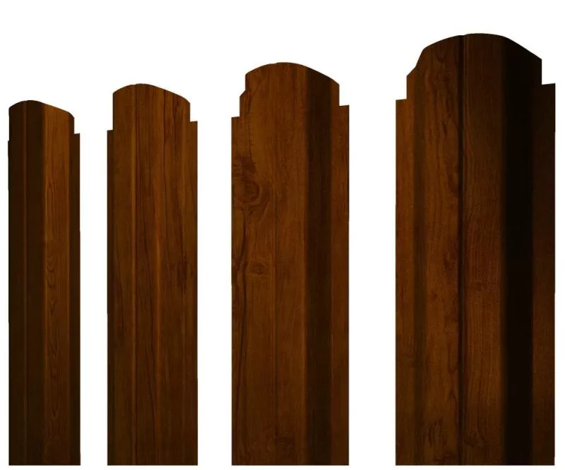 Штакетник П-образный А фигурный 0,4 Print Premium Golden Wood Intense FTC купить в санкт-петербурге