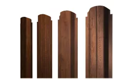 Штакетник П-образный А фигурный 0,45 Print-Double Premium Golden Wood Fresh. Артикул: 38705