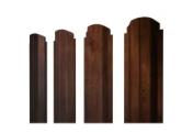 Штакетник П-образный А фигурный 0,45 Print Premium Cherry Wood Fresh TwinColor – Купить оптом и в розницу