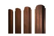 Штакетник П-образный А фигурный 0,45 Print Premium Golden Wood Fresh TwinColor – Купить оптом и в розницу