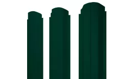 Штакетник П-образный А фигурный 0,5 PE RAL 6005 зеленый мох. Артикул: 38706