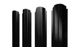 Штакетник П-образный А фигурный 0,5 Rooftop Бархат RAL 9005 черный. Цена: 145 руб. Артикул: 38709