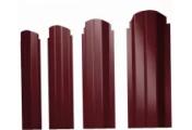 Штакетник П-образный А фигурный 0,5 Satin Matt RAL 3005 красное вино – Купить оптом и в розницу