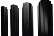 Штакетник П-образный А фигурный 0,5 Satin RAL 9005 черный – Купить оптом и в розницу
