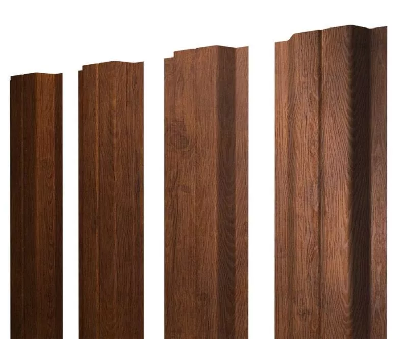 Штакетник П-образный A с прямым резом 0,4 Print Premium Golden Wood Fresh TwinColor купить в санкт-петербурге