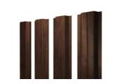 Штакетник П-образный A с прямым резом 0,45 Print Premium Cherry Wood Dark FTC – Купить оптом и в розницу