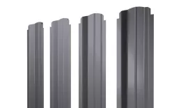 Штакетник П-образный B фигурный 0,45 Drap RAL 7004 сигнальный серый. Цена: 114 руб. Артикул: 46362