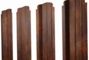 Штакетник П-образный B фигурный 0,45 Print Elite Chestnut Wood – Купить оптом и в розницу