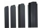 Штакетник П-образный B фигурный 0,5 Satin Matt RAL 7024 мокрый асфальт – Купить оптом и в розницу