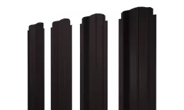 Штакетник П-образный B фигурный 0,5 Satin Matt RAL 9005 черный. Цена: 157 руб. Артикул: 46053