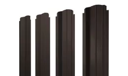 Штакетник П-образный B фигурный 0,5 Satin Matt RR 32 темно-коричневый. Цена: 156 руб. Артикул: 46054