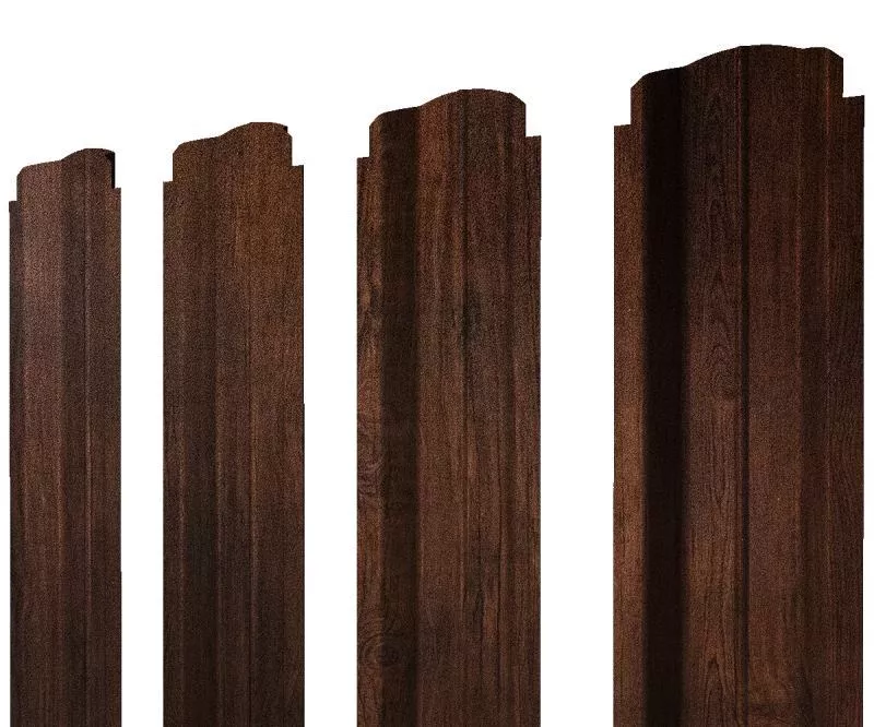 Штакетник П-образный В фигурный 0,45 Print-Double Premium Cherry Wood Dark F купить в санкт-петербурге