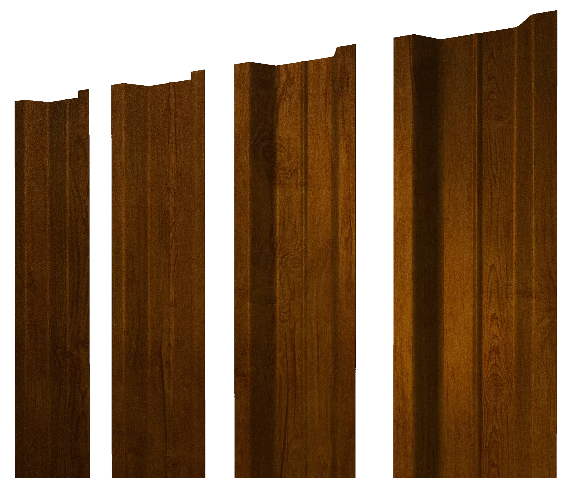 Штакетник П-образный В с прямым резом 0,4 Print Premium Golden Wood Intense FTC купить в санкт-петербурге