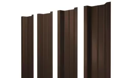 Штакетник П-образный В с прямым резом 0,45 Drap TR lite RAL 8017 шоколад. Артикул: 46445