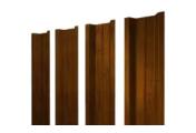 Штакетник П-образный В с прямым резом 0,45 Print-Double Premium Golden Wood Intense F – Купить оптом и в розницу
