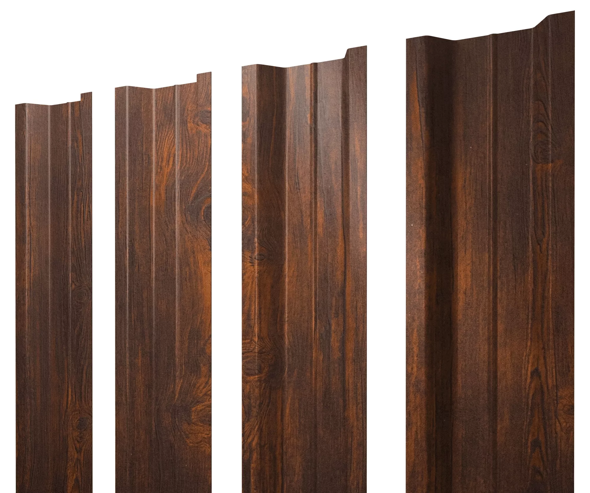 Штакетник П-образный В с прямым резом 0,45 Print Elite Chestnut Wood купить в санкт-петербурге