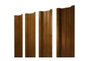 Штакетник П-образный В с прямым резом 0,45 Print Elite Golden Wood TwinColor – Купить оптом и в розницу