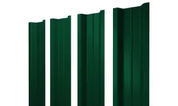 Штакетник П-образный В с прямым резом 0,5 Satin RAL 6005 зеленый мох. Цена: 130 руб. Артикул: 46114