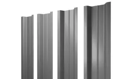 Штакетник П-образный В с прямым резом 0,5 Satin RAL 9006 бело-алюминиевый. Цена: 136 руб. Артикул: 46117