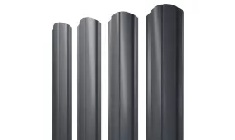 Штакетник Полукруглый Slim фигурный 0,45 Drap RAL 7024 мокрый асфальт. Цена: 112 руб. Артикул: 39411
