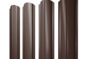 Штакетник Полукруглый Slim фигурный 0,45 PE RAL 8017 шоколад – Купить оптом и в розницу
