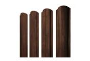 Штакетник Полукруглый Slim фигурный 0,45 Print-Double Premium Cherry Wood Dark F – Купить оптом и в розницу
