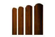 Штакетник Полукруглый Slim фигурный 0,45 Print-Double Premium Golden Wood Intense F – Купить оптом и в розницу
