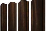 Штакетник Полукруглый Slim фигурный 0,45 Print Elite Chestnut Wood – Купить оптом и в розницу