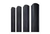 Штакетник Полукруглый Slim фигурный 0,45 Print Premium Grey Wood TwinColor – Купить оптом и в розницу