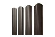 Штакетник Полукруглый Slim фигурный 0,5 GreenCoat Pural BT RR 32 темно-коричневый (RAL 8019 серо-коричневый) – Купить оптом и в розницу