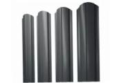 Штакетник Полукруглый Slim фигурный 0,5 PurPro Matt 275 RAL 7016 антрацитово-серый – Купить оптом и в розницу