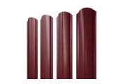 Штакетник Полукруглый Slim фигурный 0,5 Satin Matt TX RAL 3005 красное вино – Купить оптом и в розницу