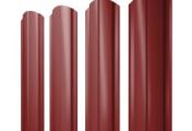 Штакетник Полукруглый Slim фигурный 0,5 Satin RAL 3011 коричнево-красный – Купить оптом и в розницу