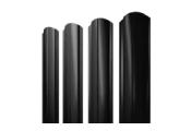 Штакетник Полукруглый Slim фигурный 0,5 Satin RAL 9005 черный – Купить оптом и в розницу