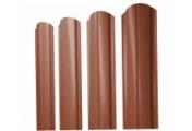 Штакетник Полукруглый Slim фигурный 0,5 Velur X RAL 8004 терракота – Купить оптом и в розницу