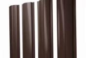 Штакетник Полукруглый Slim с прямым резом 0,4 PE-Double RAL 8017 шоколад – Купить оптом и в розницу