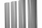 Штакетник Полукруглый Slim с прямым резом 0,45 Drap RAL 7004 сигнальный серый – Купить оптом и в розницу