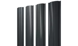 Штакетник Полукруглый Slim с прямым резом 0,45 Drap TX RAL 7016 антрацитово-серый. Цена: 117 руб. Артикул: 38789