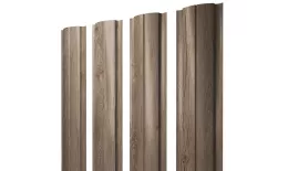 Штакетник Полукруглый Slim с прямым резом 0,45 Print-Double Elite White Wood. Артикул: 39406