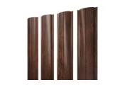 Штакетник Полукруглый Slim с прямым резом 0,45 Print-Double Premium Cherry Wood Dark F – Купить оптом и в розницу